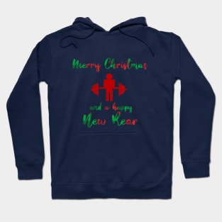 Merry Christmas Fitmas Gym Quote Hoodie